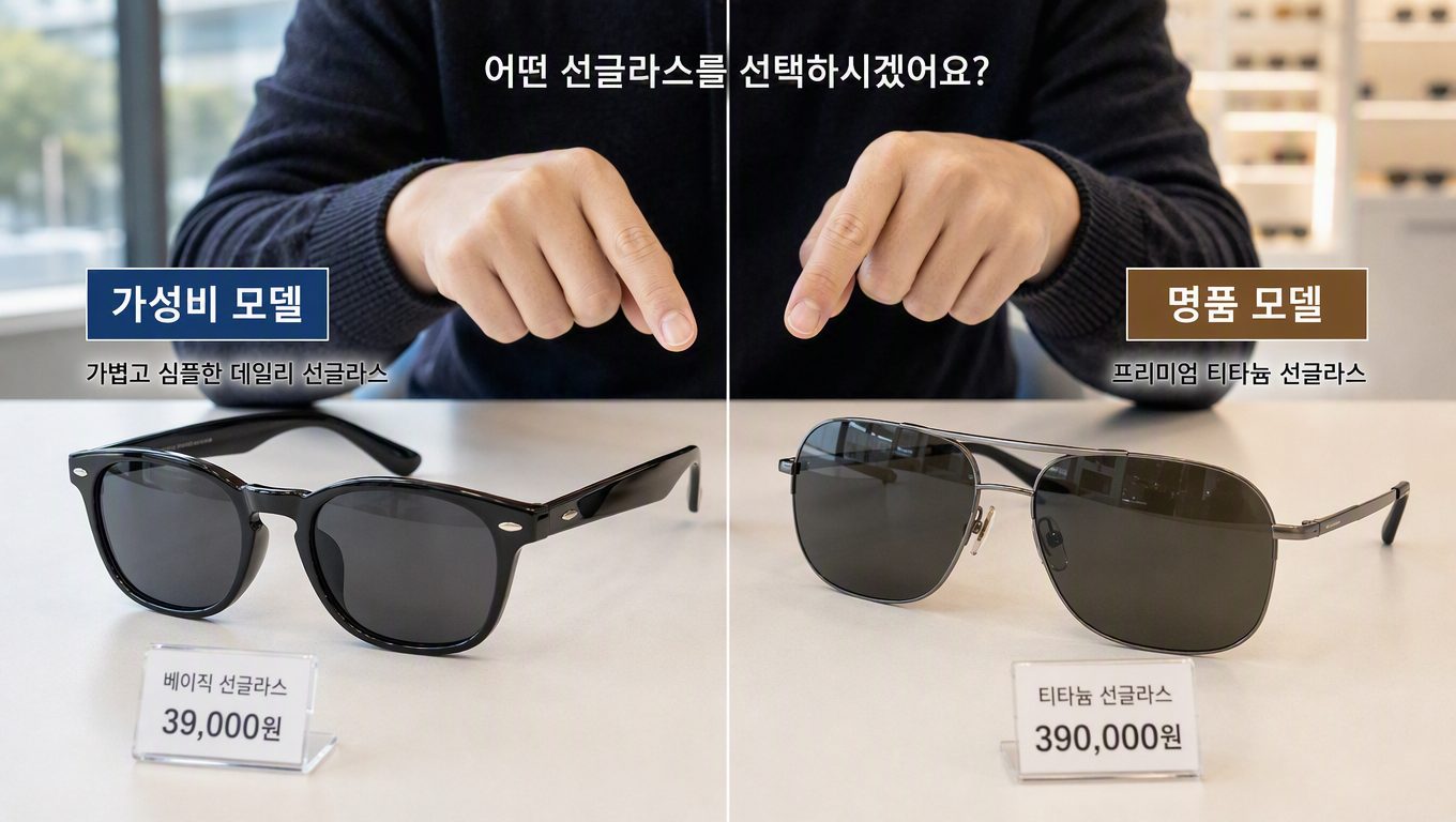남성선글라스추천 가성비 모델과 명품 모델 실용성 비교