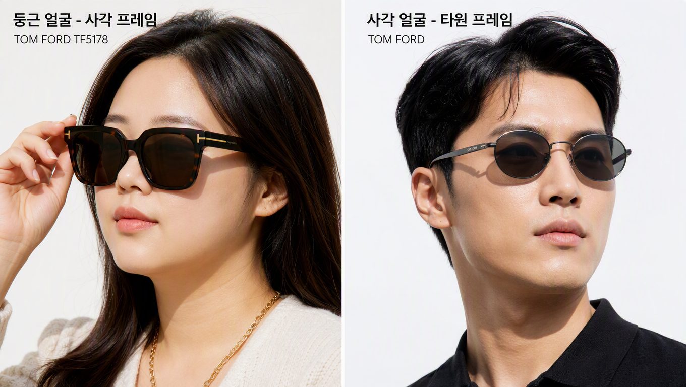 연예인선글라스 따라 하기 위한 얼굴형별 프레임 선택 기준