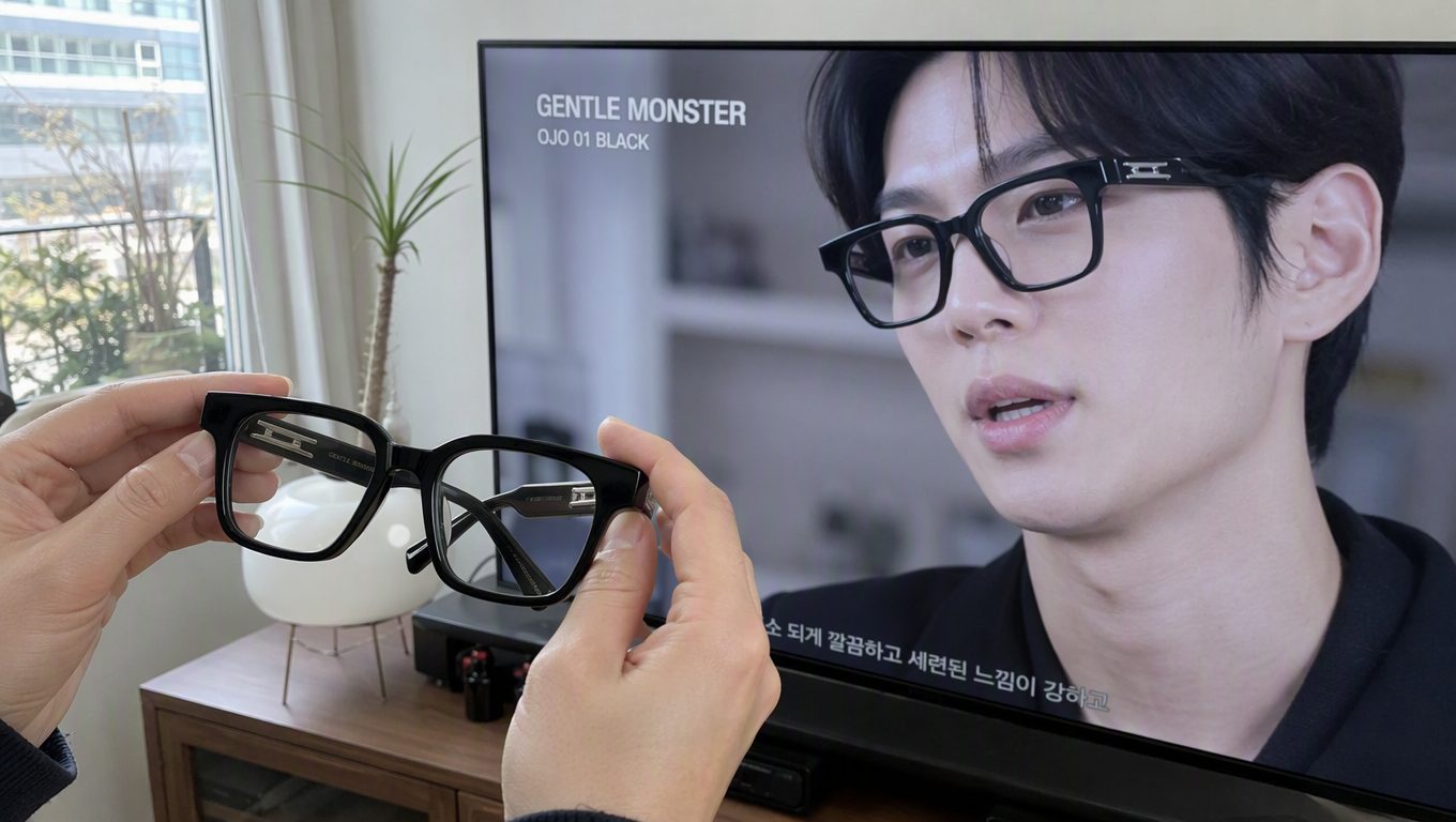 유명인 착용 안경브랜드와 모델 확인 방법