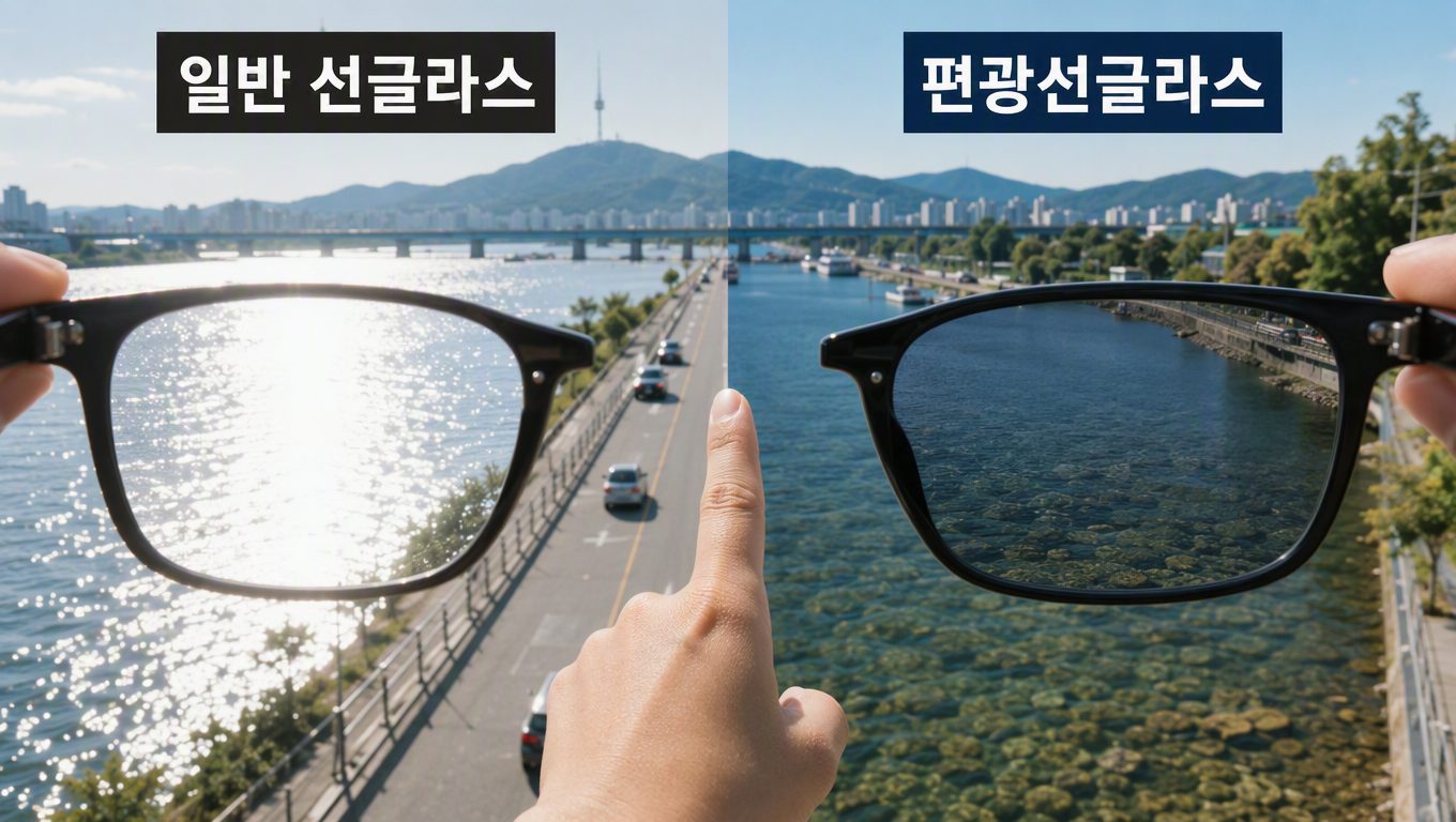 편광선글라스가 일반 선글라스와 다른 점과 확인 방법