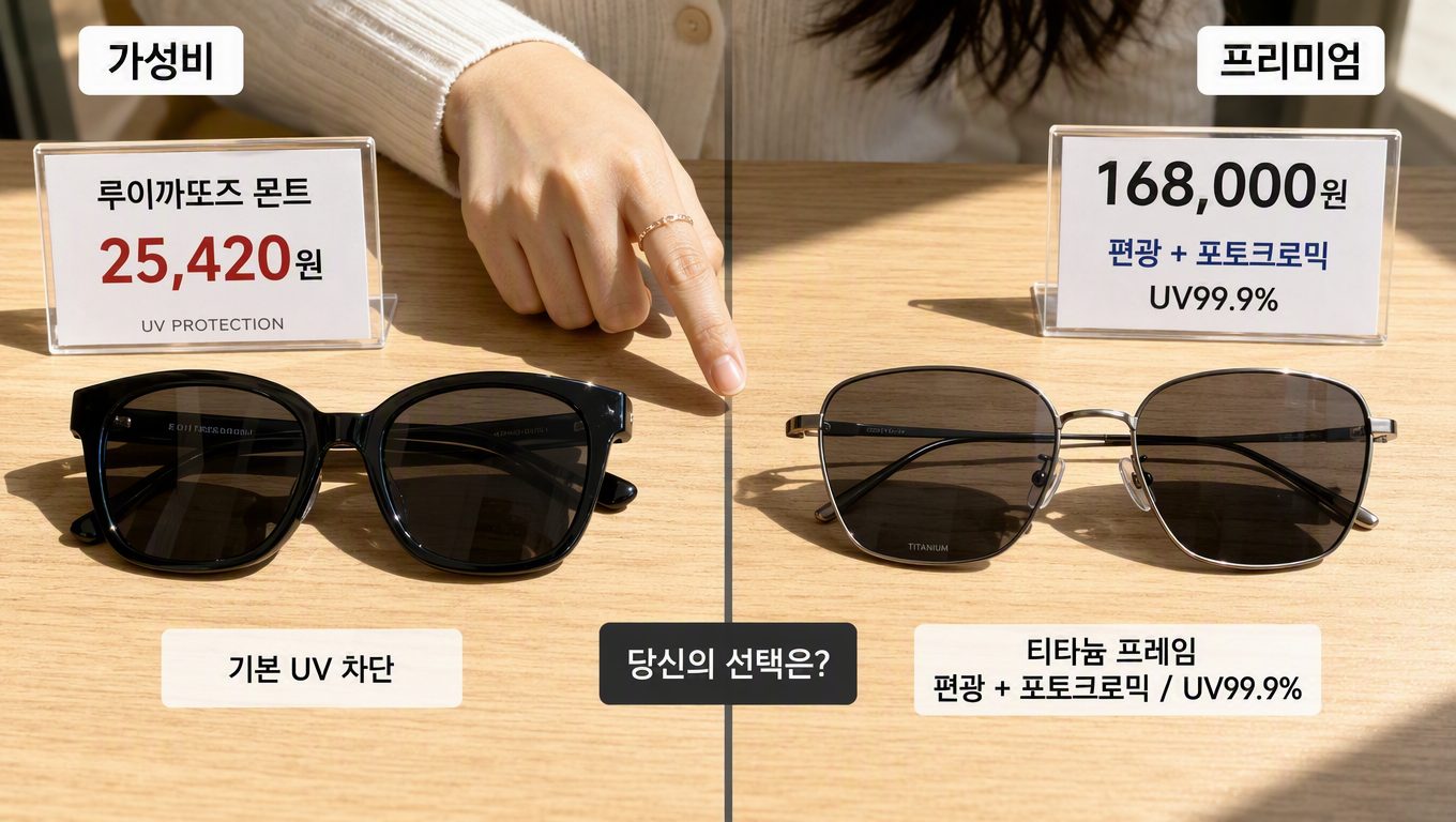 여자선글라스 가격대별 실용성과 얼굴형·계절 선택