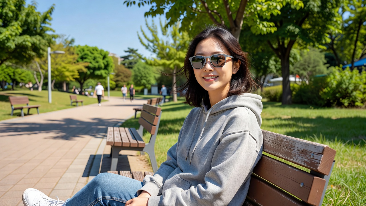 틴트선글라스 착용 후 눈부심 감소와 얼굴 스타일 효과