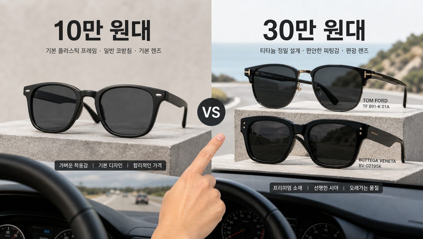 남성선글라스추천 가격대별 착용감 차이와 운전 환경 특징