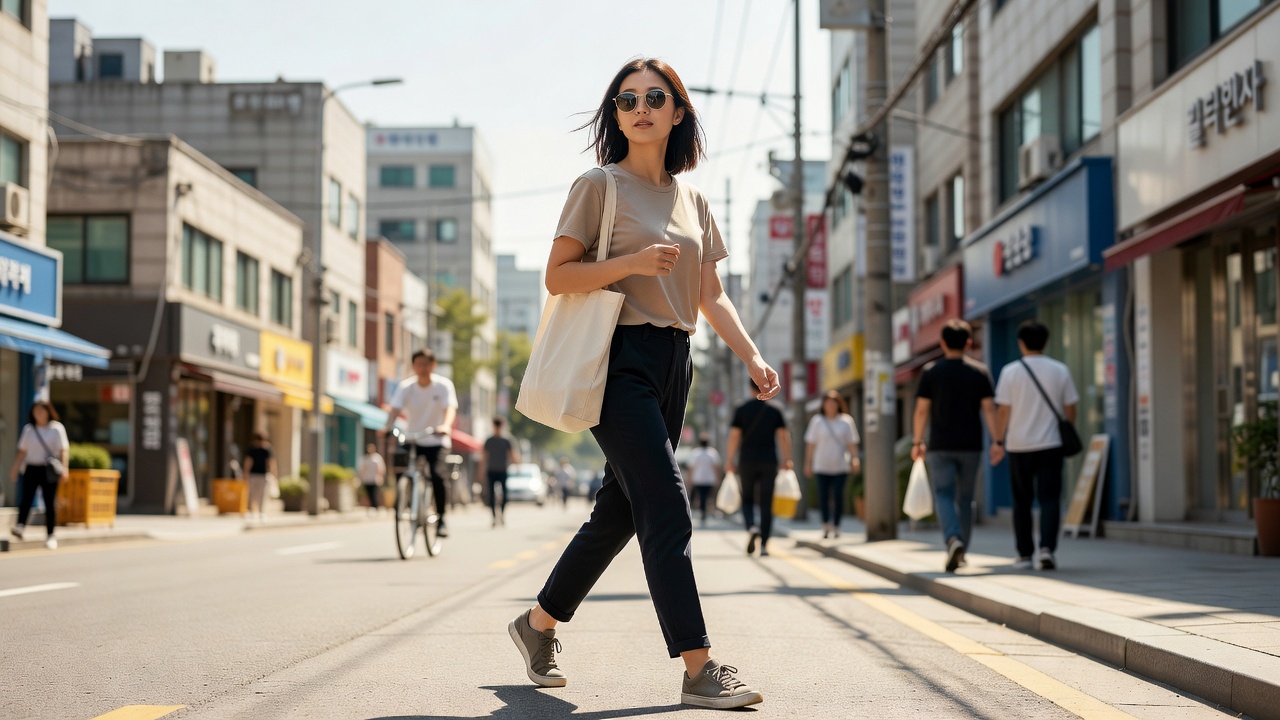 여성선글라스추천 5만원대 모델의 일상 착용 모습
