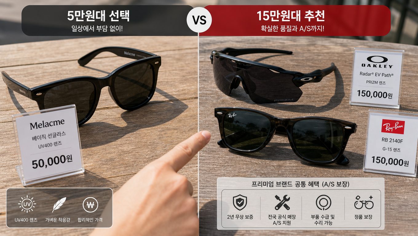 남자선글라스추천 가격대와 브랜드에 따른 실용성 차이