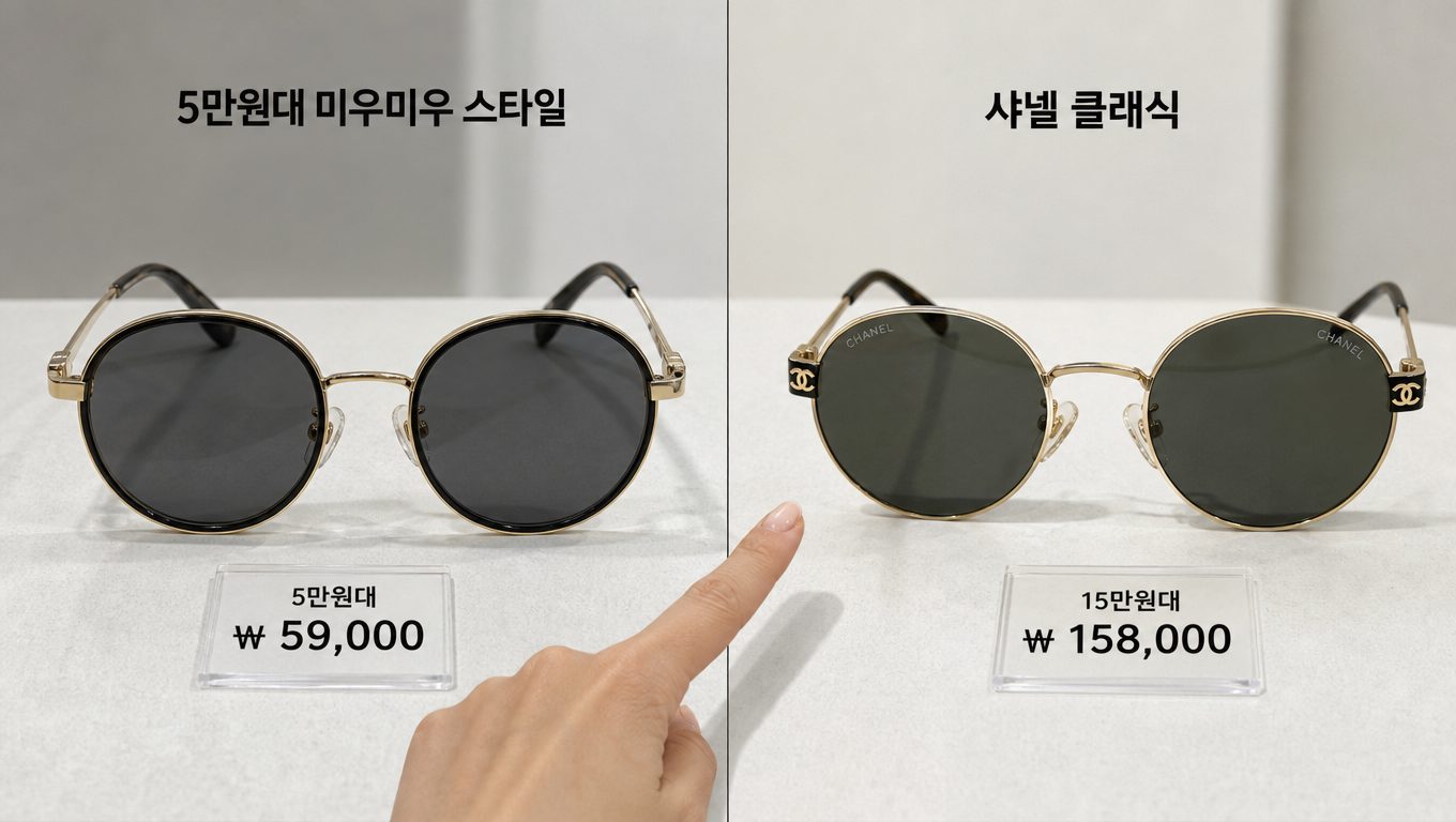 라운드선글라스 5만원대 모델의 명품 스타일 유사도와 착용감