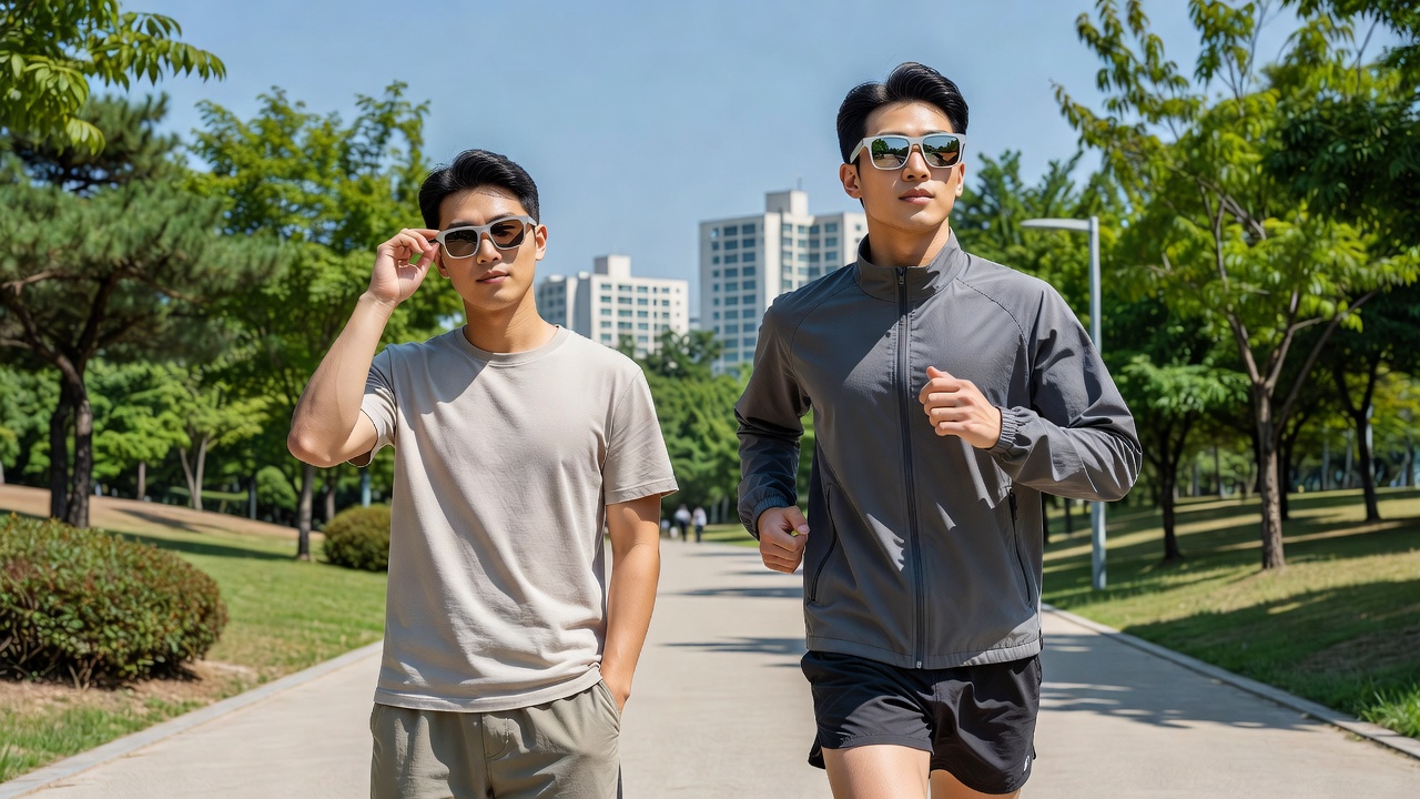 스퀘어선글라스 5만원대와 15만원대 실사용 비교