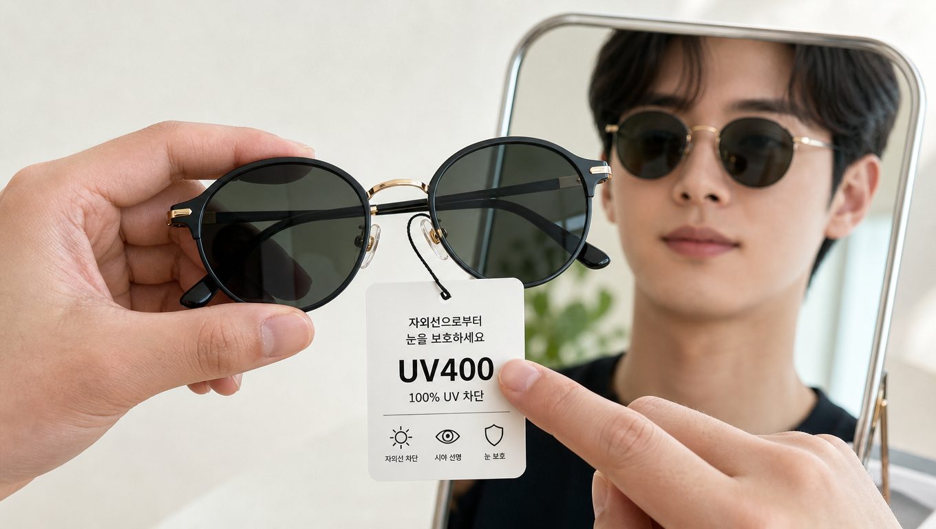 라운드선글라스 얼굴형별 어울림과 UV400 확인 방법